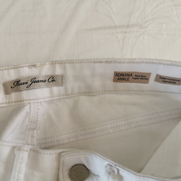 Mavi White Ankle Adriana Jeans Size 26 - Picture 8 of 14